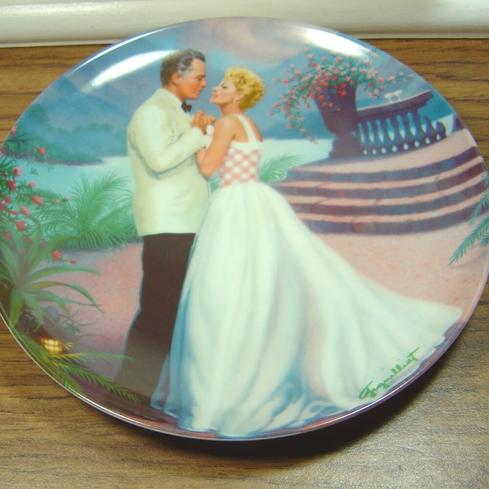 Vintage Knowles plate-"Some Enchanted Evening"-South Pacific--1987--8.5" D.